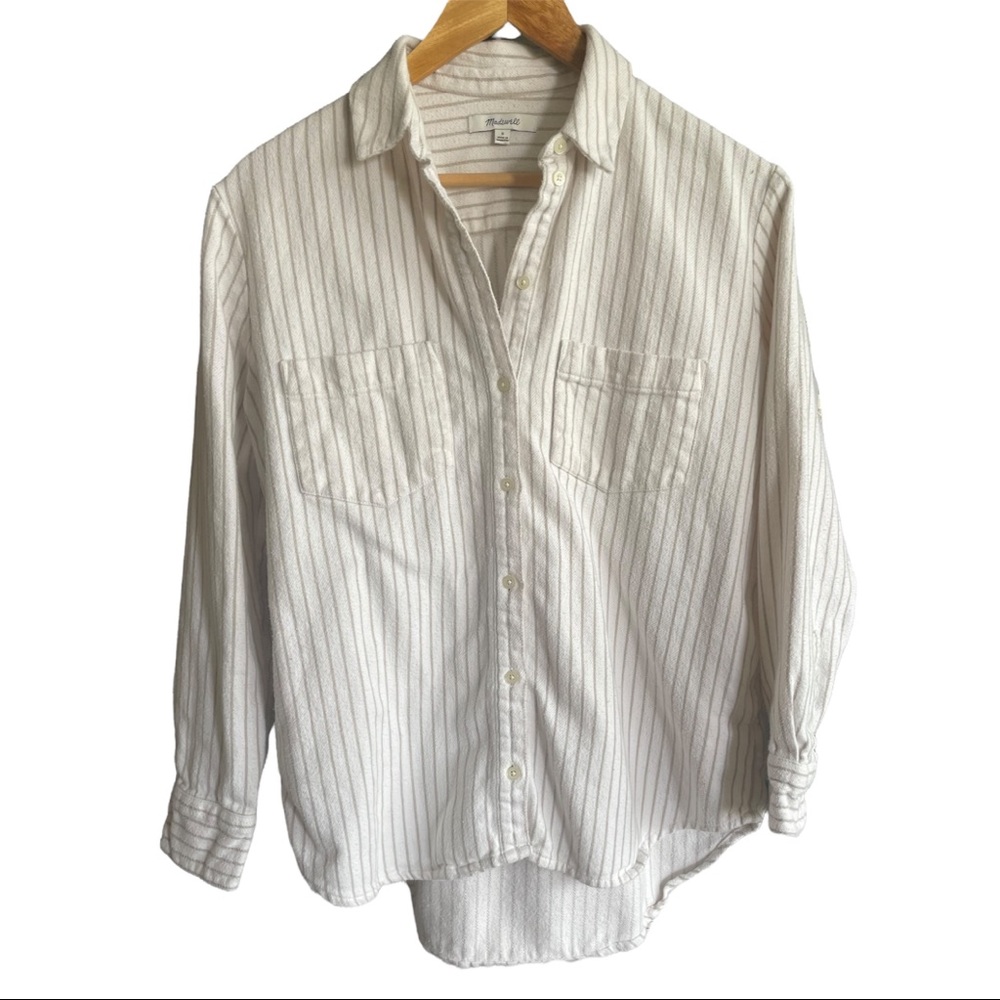 Madewell Stripe Flannel with Pockets